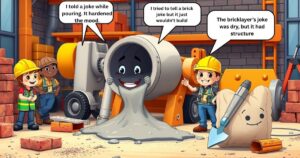 200+ Funny Concrete Jokes That’ll Stick Like Wet Cement