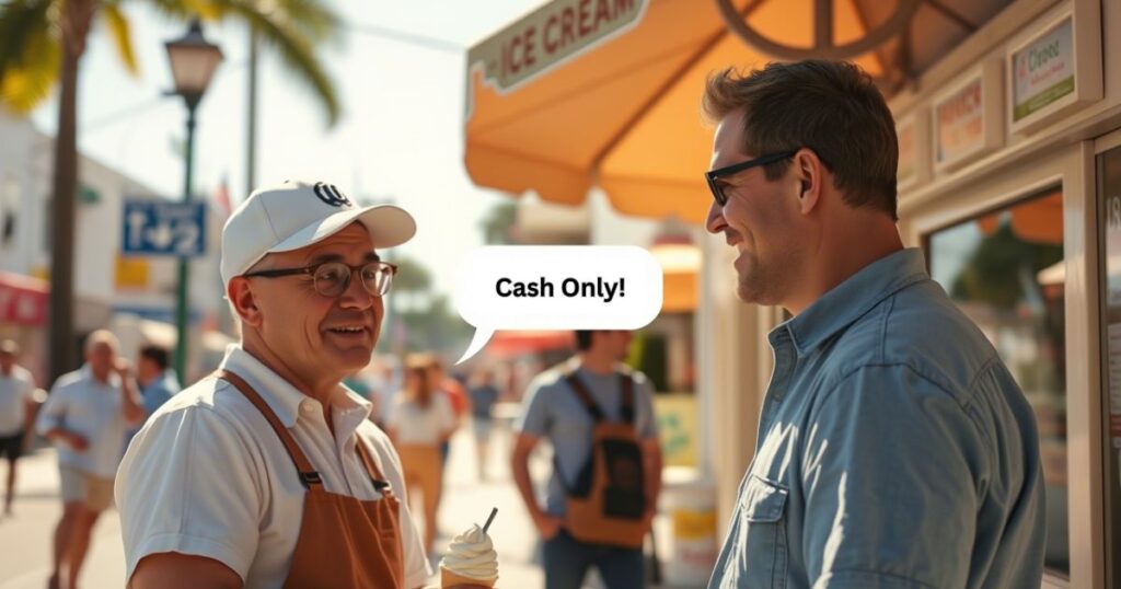 Dave and Ice Cream Seller