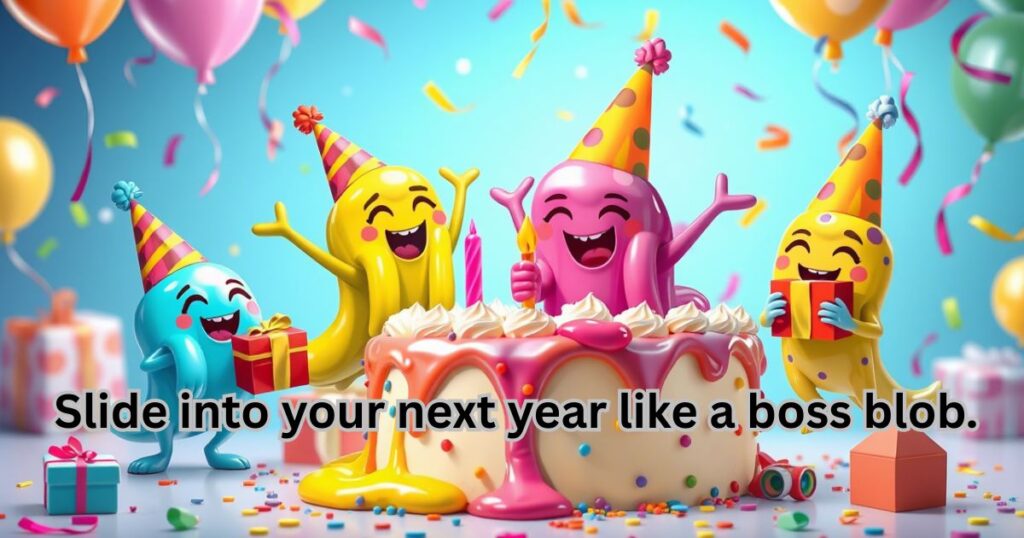 Slime Puns for Birthday Cards and Party Invites