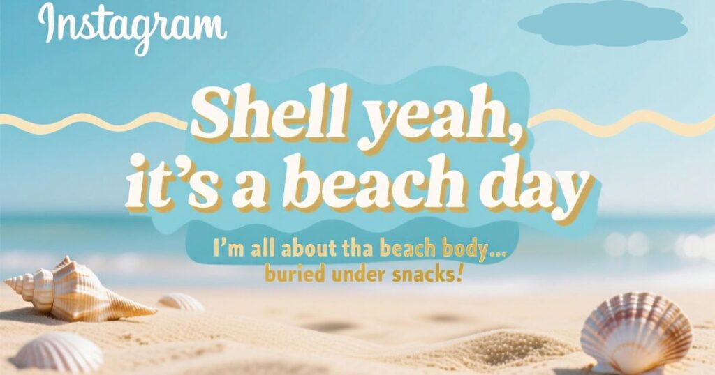 Beach Instagram Caption Jokes